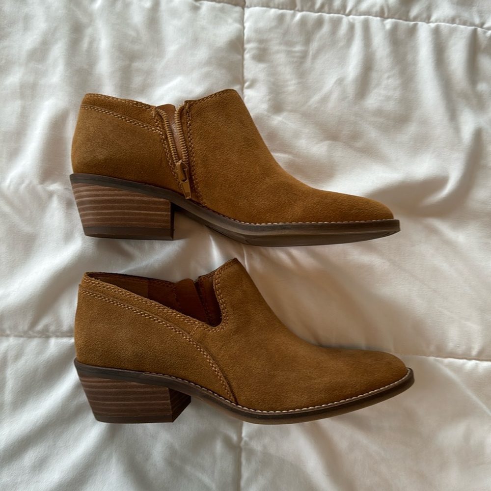 Brand New Lucky Brand Suede Booties-No Box